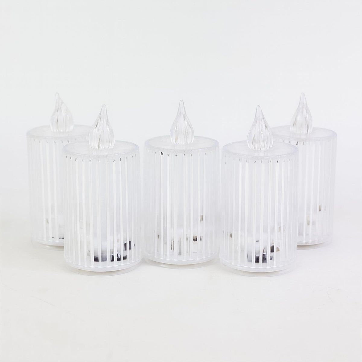 Single LED flameless candle with premium crystal-effect design
