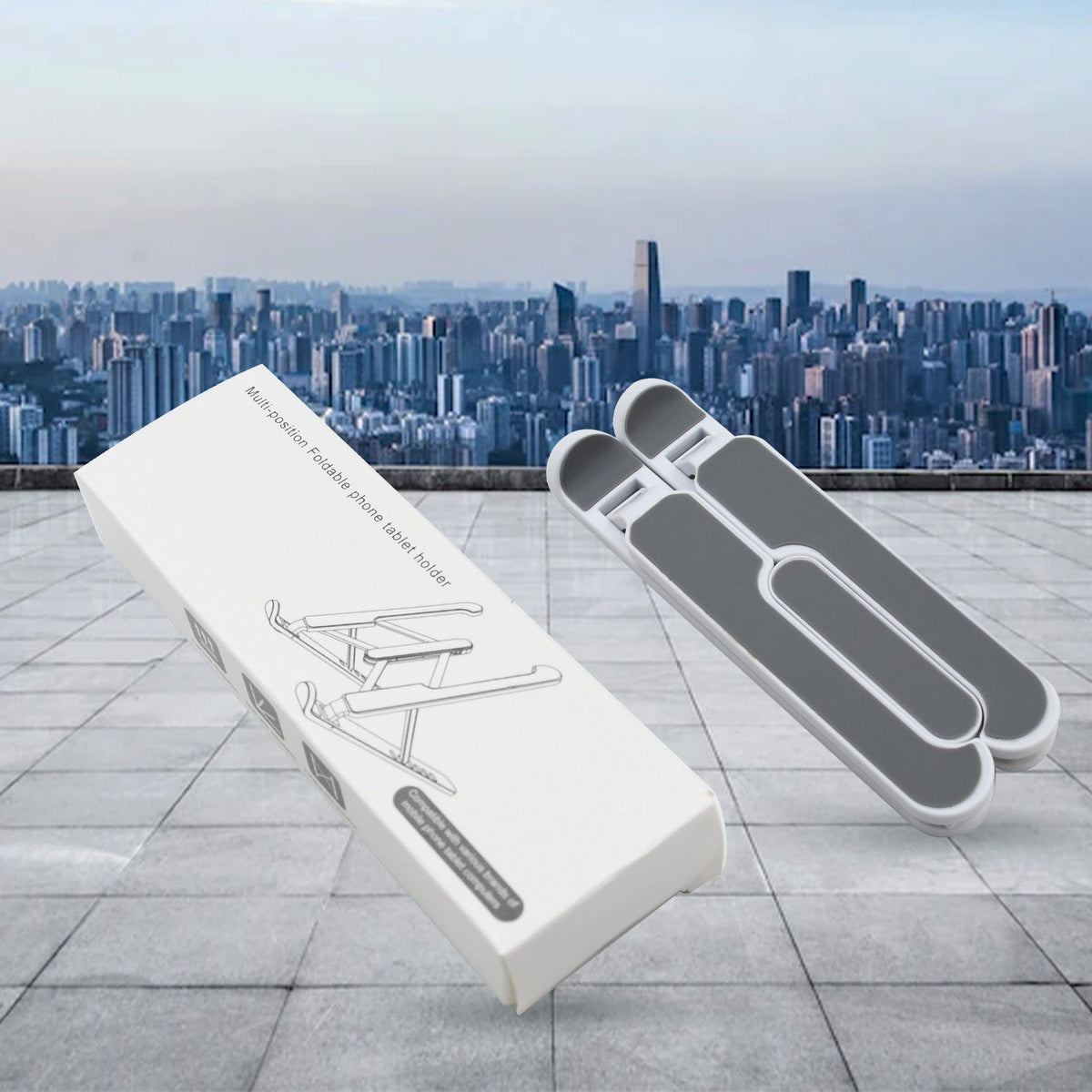 Mobiléon adjustable tablet holder featuring a sturdy fibre build.